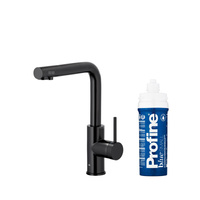 DUERO PURE BASIC BATERIA KUCHENNA Z FUNKCJĄ FILTRACJI WODY, CZARNA + ZESTAW FILTRUJĄCY PROFINE BLUE S