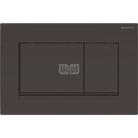 Przycisk uruchamiający Geberit Sigma20, przedni, czarny-czarny mat-czarny, prostokątny