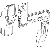 Pojemnik wiszący Geberit z kanałem, do przycisku uruchamiającego Sigma40