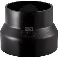 Zwężka symetryczna GEBERIT HDPE redukcja, PE / polietylen, 75 mm, DN 70 x 50 mm x DN 50 (króciec)