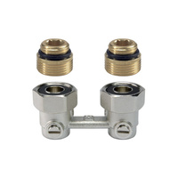 Zawór kątowy, podwójny z odcięciem, 1/2", (minimalne zamówienie 10 szt.)