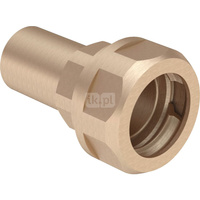 Złączka przejściowa do rur karbowanych GEBERIT Mapress, mosiądz / mosiądz, 22 mm x DN 20 (końcówka wciskowa x PZ)