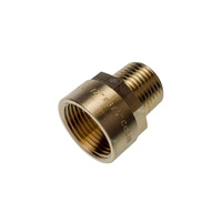Nypel SANHA PURAFIT redukcja, mosiądz, 3/8'' x 3/4'' (GW x GZ)
