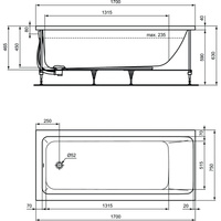 CONNECT AIR WANNA 170X75 Z PANELAMI