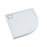 Brodzik kompozytowy Stabilsound Plus® Omega 90x90x5 cm R55, półokrągły