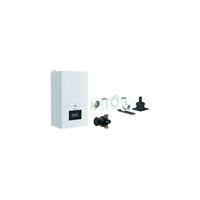 Pakiet - Kocioł gazowy dwufunkcyjny DE DIETRICH MCR4 24/29 MI kondensacyjny wiszący 3.3 - 26.1 kW + Zestaw powietrzno-spalinowy szachtowyPP/Alu fi 60/100 na fi 60