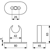 IDEALRAIN PRO WSPORNIK ŚCIENNY STAŁY