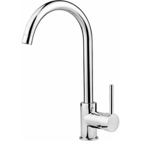 Bateria aster chrom zlewozmywakowa z wylewką "u" z eco aeratorem