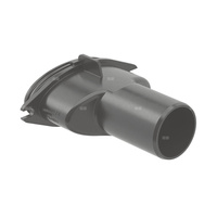 Króciec przyłączeniowy Geberit d50, do wpustu podłogowego Varino 13 x 13 cm: Czarny