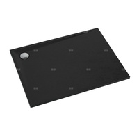 Schedpol Brodzik kompozytowy Stabilsound Plus® Etrusco Black Stone 80x120x3 cm, prostokątny