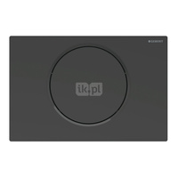 Przycisk uruchamiający Geberit Sigma10, przedni, czarny mat-czarny-czarny mat, easy-to-clean, okrągły