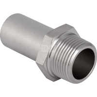 Przedłużka GEBERIT Mapress Edelstahl z gwintem zewn. redukcja, stal nierdzewna, 35 mm x 1 1/4'' (końcówka wciskowa x GZ)