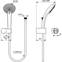 IDEALRAIN ZESTAW NATR. 3F/100 IF/1250