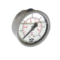 Manometr glicerynowy, aksjalny, 1/4" MG3A-INOX 63 0-10 G1/4BS /D+LF+Z0