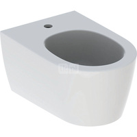 Bidet wiszący Geberit ONE, ukryte mocowania: T=54cm, Przelew=Niewidoczny, Biały / KeraTect