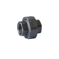 Dwuzłączka nakrętna płaska czarna 6/4'' U1 STRONG_S