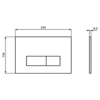 OLEAS PRZYCISK SPŁUKUJĄCY P2 MAT