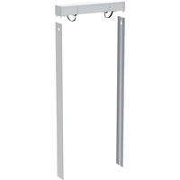 Zestaw pokrywy spłuczki z okładzinami bocznymi, do modułu sanitarnego Geberit Monolith Plus do wiszącej miski WC, 114 cm, indywidualnie wybrany przez klienta: Czarny chrom / Aluminium szczotkowane