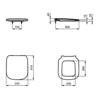 ESEDRA DESKA ZAWIASY METALOWE