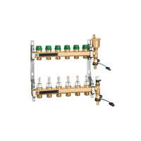 DYNAMICAL  - Zespół rozdzielaczy 1" x 7 wyjść, 3/4" M