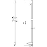 IDEALRAIN PRO DRĄŻEK PRYSZ. 900MM CHROM