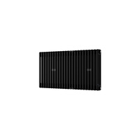 Grzejnik żeberkowy INSTAL-PROJEKT TUBUS 3 stal, podłączenie dolne v odwracalne, rozstaw 50 mm 402 x 1100 mm, kolor black structure (RAL 9005), moc 1022 W