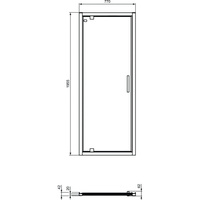 CONNECT 2 Drzwi 80 UNH DOOR IC SBL CLR