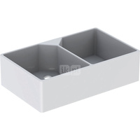 Umywalka wielofunkcyjna Geberit Publica z dwoma komorami i przelewem: 90x25x56cm,