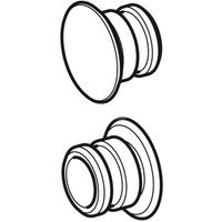 Zestaw bolców mocujących z aluminium, do okładziny bocznej Geberit Monolith (2 szt.): Czarny chrom / Aluminium szczotkowane