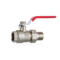 Zawór kulowy wodny z półśrubunkiem 1/2'' STRONG