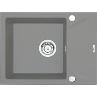 Zlew. evora szary metalik granit 1k z/ko 590x440x193, 3,5" + osprzęt space-saver