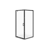 SET C701 KABINA ARTECO CZARNA KWADRAT 80X80X190 + BR TAKO 80X4 WIR