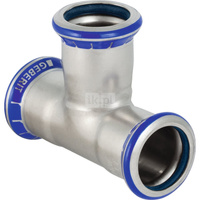 Trójnik GEBERIT Mapress Edelstahl FKM równoprzelotowy 90' stal nierdzewna 76.1 mm x 76.1 mm x 76.1 mm MZ