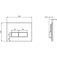 ECO SYSTEMS Przycisk spłukujący, biały