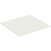 Szklana płyta przykrywająca Geberit do szafki bocznej z dwoma szufladami: Piaskowy szary, B=45cm