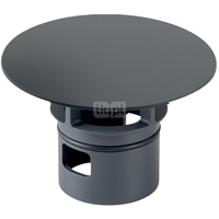 Pokrywa zaworu Geberit do zaworu zestawu odpływowego ze swobodną wylewką: Czarny mat