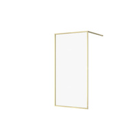 KABINA PRYSZNICOWA WALK-IN LARGA ZŁOTA MAT 100X200 SZKŁO TRANSPARENTNE