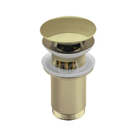 Zestaw odpływowy do umywalki PERFEXIM SPPMK06OW złoty 2 3/4'', przycisk duży okrągły wypukły