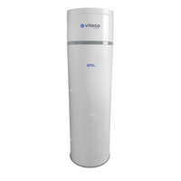 Kompaktowy zmiękczacz wody Viteco SMART RAIN PLUS 25L z kompletnym zestawem filtracji wstępnej, zestawem do mierzenia twardości wody, wężami przyłączeniowymi 60 cm i wężem do popłuczyn 3 mb.