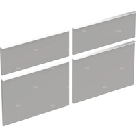 Zestaw frontów szuflad do dolnej szafki pod umywalkę GEBERIT iCon, kol. platynowy szer.1200 mm