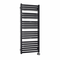 CONCEPT Grzejnik el. Malta 710/600, czarny mat, podł ES, kabel prosty bez wtyczki z maskownicą