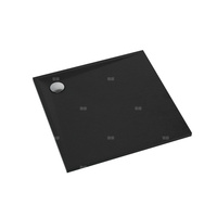 Schedpol Brodzik kompozytowy Stabilsound Plus® Etrusco Black Stone 90x90x3 cm, kwadratowy