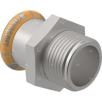 Złączka przejściowa Geberit Mapress Therm z gwintem zewnętrznym d15-R3/4