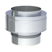 Osłona dwuścienna wylotu przewodu kominowego JEREMIAS 205-DWETN-AL32 80 mm