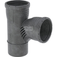 Trójnik GEBERIT Silent-Pro Carve 87.5' PP 90 mm x 90 mm x 90 mm (mufa z tworzywa sztucznego do spawania/zgrzewania x mufa z tworzywa sztucznego do spawania/zgrzewania x króciec z tworzywa sztucznego do spawania/zgrzewaniania)