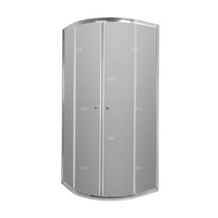 Półokrągła kabina prysznicowa Vitoria szkło grafit