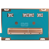 Przycisk uruchamiający Geberit Sigma50, przedni, uniwersalny, przyciski: czerwone złoto, prostokątny