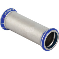 Mufa GEBERIT Mapress Edelstahl FKM przesuwna, stal nierdzewna, 35 mm, DN 32 x 35 mm x DN 32 (mufa zaprasowywana x mufa zaprasowywana), (głębokość: 21 mm) z uszczelką