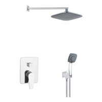 Zestaw podtynkowy z baterią podtynkową 2-funkcyjną Dokos grafit/chrom