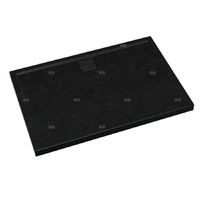 Brodzik kompozytowy Stabilsound Plus® Omega Black Stone 80x110x5 cm, prostokątny